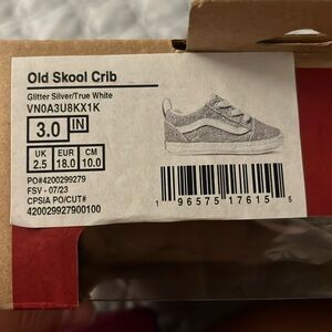 Old Skool Crib Glitter Vans